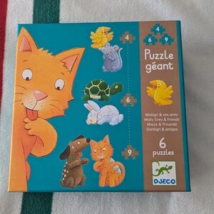 Djeco Puzzle Géant with Animal Friends
